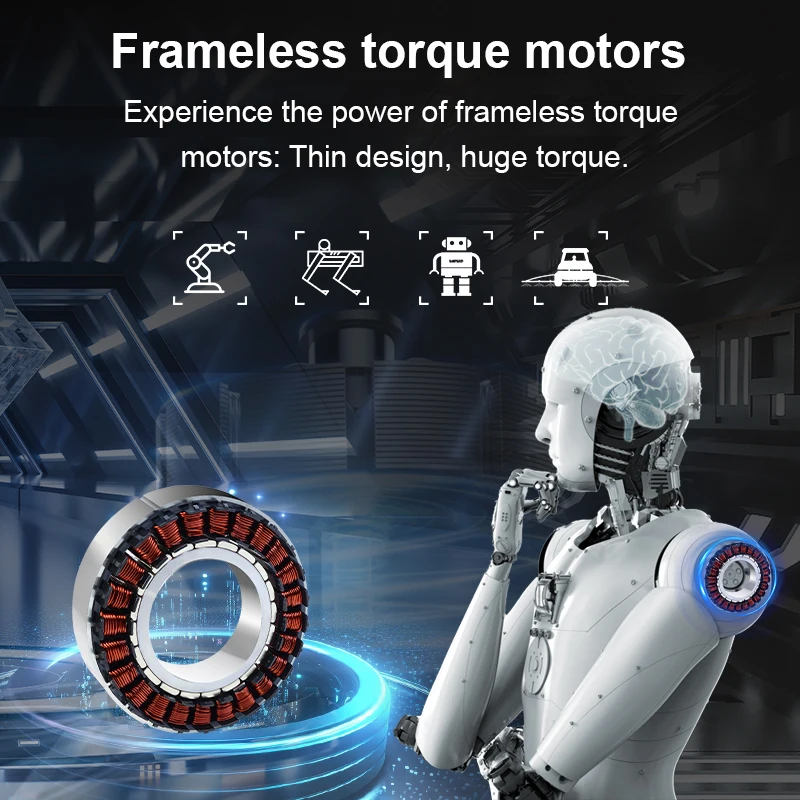 محرك سيرفو بدون إطار عالي الدق - مراجعة Direct Drive Servo Motor Robotics وسعره